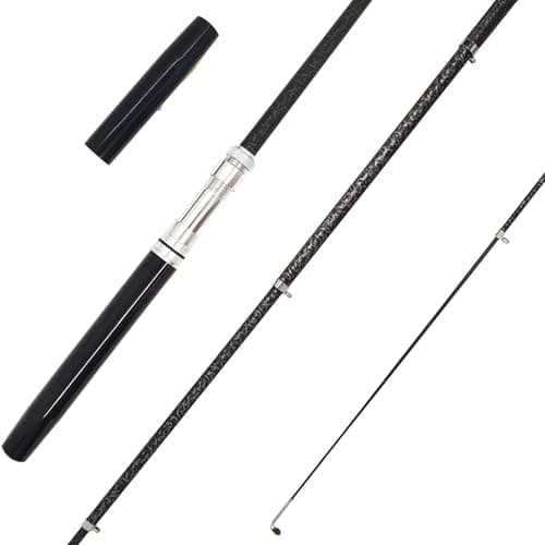 Portable Small Pen Fishing Rod Spinning Reel Combos, 38" 55" Compact Telescopic Fish Pole Kits for All Season Fishing in Rivers, Lakes, Ice, etc.