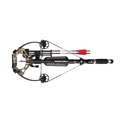 Barnett Whitetail Pro STR Crossbow, with 4x32mm Multi-Reticle Scope, Arrows, Lightweight Quiver