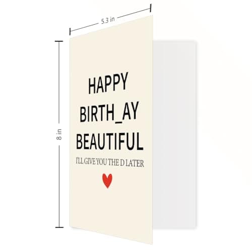 Funny Birthday Card for Wife from Husband, Best Gift for My Wife Birthday, Happy Wife Birthday Gift Ideas for Her, Sweet Birthday Card for Women Her Girlfriend B0DDBDZVLZ