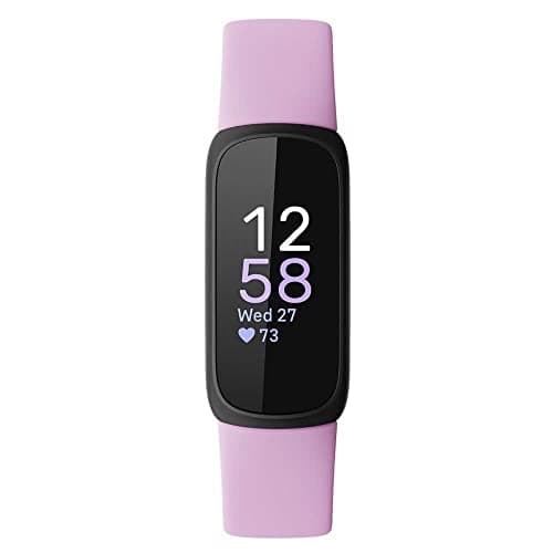 Fitbit Inspire 3 Fitness Tracker – Advanced Health Insights with Stress Management, Workout Intensity & Sleep Tracking, 24/7 Heart Rate, Includes Small and Large Classic Bands (Lilac Bliss/Black)