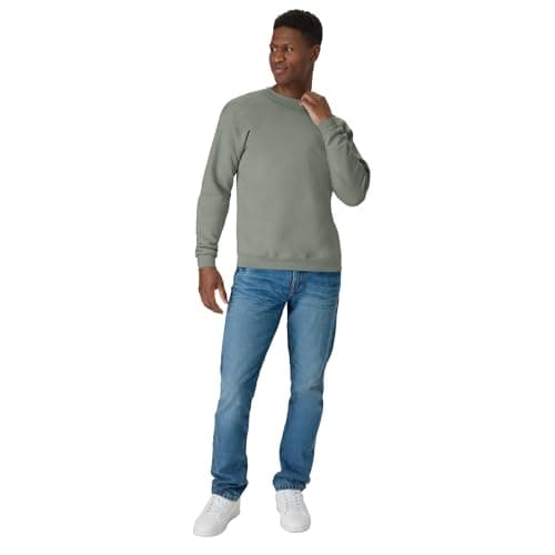Hanes Men's Ecosmart Fleece Sweatshirt, Pullover Crewneck Sweatshirt, Big & Tall, 1 or 2 Pack