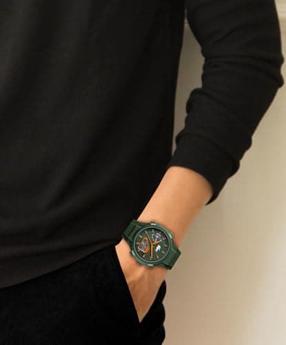 Lacoste LC33 Men's Analog-Digital Watch – TR90 Case, World Clock, Stopwatch, Alarm, Backlight, Textured Silicone Strap, Premium Fashion Timepiece - Gift for Him - 45mm