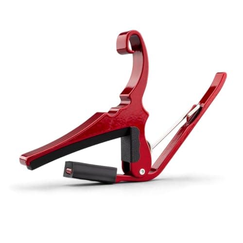 Kyser Quick-Change Guitar Capo for 6-string acoustic guitars, Ruby Red, KG6RA
