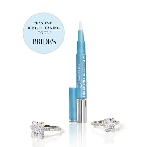CONNOISSEURS Diamond Dazzle Stik - Portable Diamond Cleaner for Rings and Other Jewelry - Bring Out The Sparkle in Your Diamonds and Precious Stones