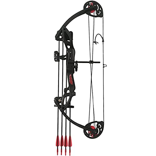 Compound Bow Archery for Youth and Beginner, Right Handed,19”-28” Draw Length,15-29 Lbs Draw Weight, 260 fps