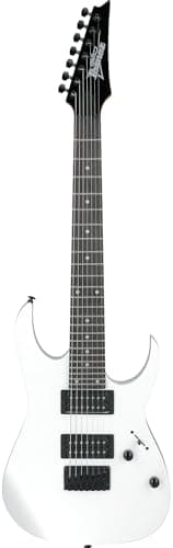 Ibanez GRG7221 RG Gio 7-String Electric Guitar - White Bundle with Amp, Gig Bag, Tuner, Instrument Cable, Picks, Austin Bazaar Instructional DVD, and Polishing Cloth