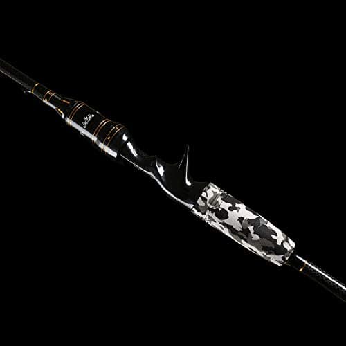 E Series - Camo Legend 2-Piece 7-Feet Casting Rod 24 Ton Carbon Fiber Baitcasting with 2 Tips - Medium and Medium Heavy Portable Bass Fishing Rod Baitcaster