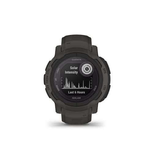 Garmin Garmin Instinct 2 Solar, Smaller-Sized Rugged Outdoor Watch with GPS, with Solar Charging Capabilities, Built for All Elements, Multi-GNSS Support, Tracback Routing and More, Graphite