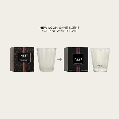 Up to 60-Hour Burn Time - Reusable Glass Vessel - 8.1 oz NEST New York Scented Classic Candle, Moroccan Amber B00394Z0PY