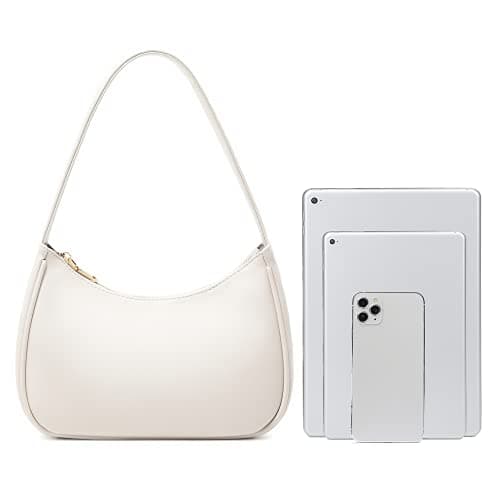 Shoulder Bags for Women, Cute Hobo Tote Handbag Mini Clutch Purse with Zipper Closure