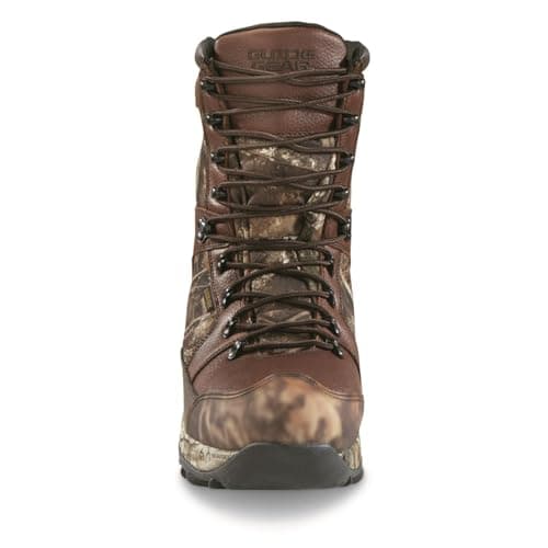 Guide Gear Leather Hunting Boots for Men Monolithic Extreme Waterproof Insulated, 2,400-gram Thinsulate Ultra