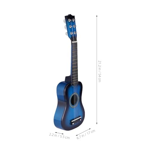 CVUTOVO Wooden Acoustic Guitar for Portable Musical Instrument for Boys Easy to Play with Low String Action for Design with High Sound Quality