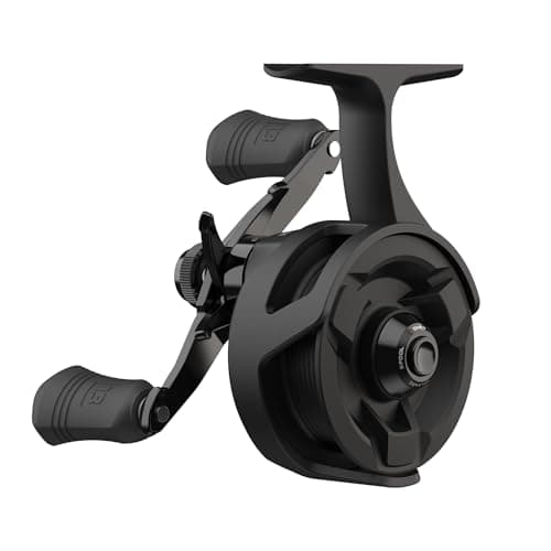 13 Fishing - Descent - Inline Ice Fishing Reel - 2.7:1 Gear Ratio - Right Hand Retrieve (Gen 2) - D2-2.7-RH, Black