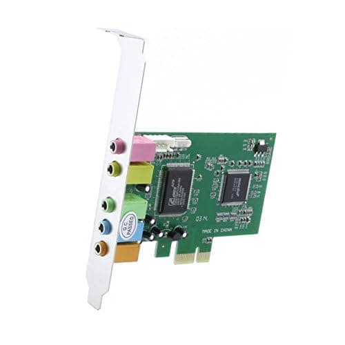 axGear PCI Express PCI-E 5.1 Ch 6 Channel PCIE Audio Digital Sound Card Adapter New