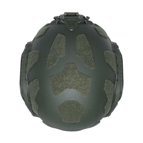 OD Level IIIA Super High Cut OPS Fast SF Tactical Helmet with Accessory Mounts