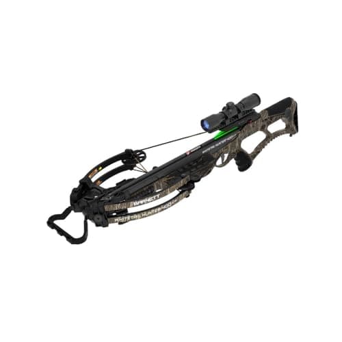 Barnett Whitetail Hunter Crossbow, with 4x32mm Multi-Reticle Scope, 2 Arrows, Lightweight Quiver