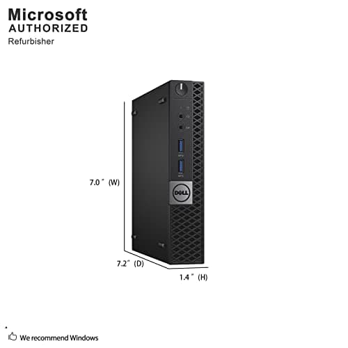 Dell Optiplex 3040 Micro Computer Mini Tower PC, Intel Quad Core i5-6500T, 8GB DDR4 RAM, 256GB SSD, Win 11 Pro (Renewed)