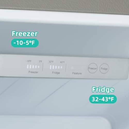 Iceblue 15.6 Cu.Ft. Side-by-side Refrigerators, 33" Full Size Refrigerator, Zoning Temperature Control Beverage Refrigerator with Freezer, Frost Free Beverage Fridge - Black Stainless Steel