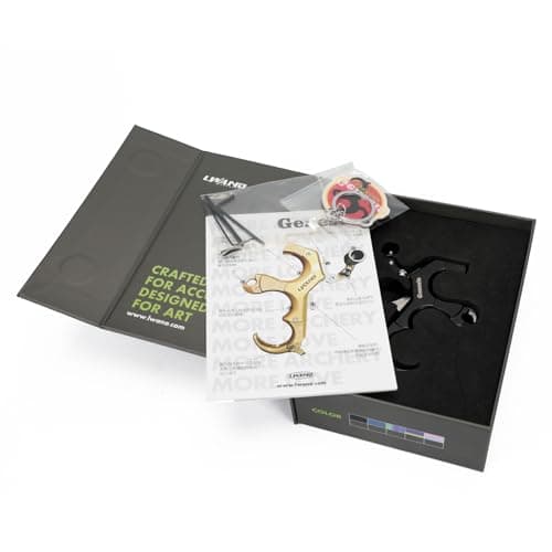LWANO Thumb Bow Release - 3&4 Finger Adjustable Archery Compound Bow Release Aid, with Trigger Travel and Pressure Adjustable