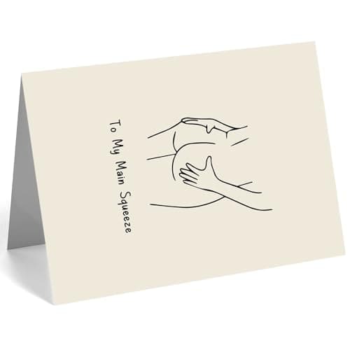 Minimalist Main Squeeze Design, Funny Romantic Card Decoration Gift for Anniversaries, Valentine's Day, Couples Anniversary Card for Husband Wife Boyfriend Girlfriend B0FLJSBW7R