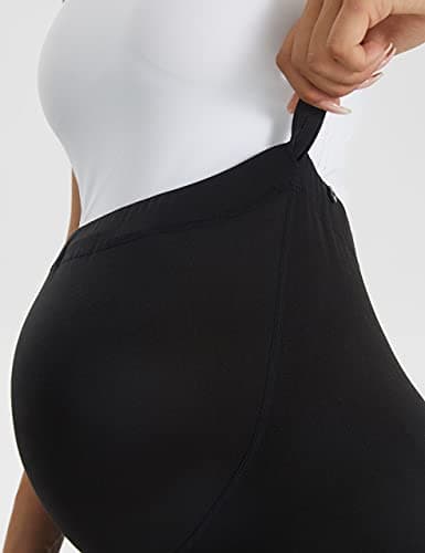 Buttergene Women's Maternity Leggings over the Belly Pregnancy Active Wear Workout Yoga Tights Pants