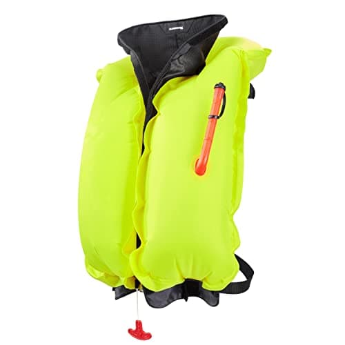 BLUESTORM Cirro 26 Automatic/Manual Inflatable Life Jacket PFD for Adults (Apex Black) | US Coast Guard (USCG) Approved Self Inflating Life Vest Preserver