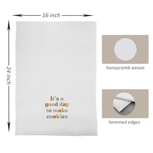Baking Gifts Kitchen Towels, Gifts for Bakers Cookie Lovers Cooks Dish Tea Towel for Kitchen Baking, It's a Good Day to Make Cookies Hand Towels, 16x24 B0CSCGQB3Q
