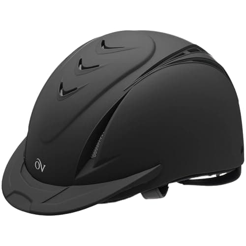 OVATION Adult Deluxe Schooler Riding Helmet - Lightweight Breathable Adjustable Equestrian Safety Helmet w/Removable Liner
