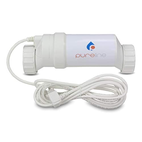Pureline Crystal Pure Salt System, PL7700, Universal Pool Salt Chlorination System, Includes Control Panel, Salt Cell, 40,000 Gallon