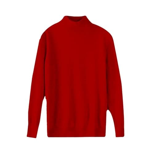HUEAHDOU Cashmere Sweaters for Women Long Sleeve Crewneck Soft Warm Pullover Tops Casual Lightweight Oversized Knit Sweater