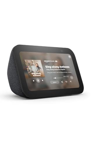 Amazon Echo Show 5 (newest model), Smart display, Designed for Alexa+, 2x the bass and clearer sound, Charcoal B09B2SBHQK