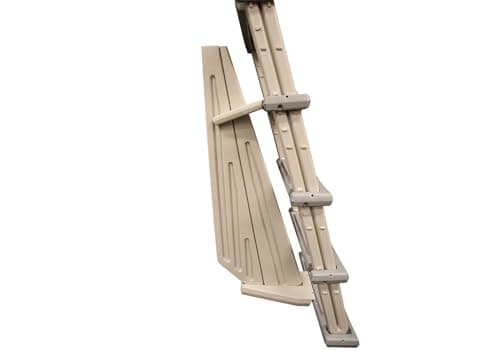 Confer Plastics 6000X Heavy Duty Above Ground in-Pool Swimming Ladder for Decks Adjustable from 42IN to 56IN HIGH
