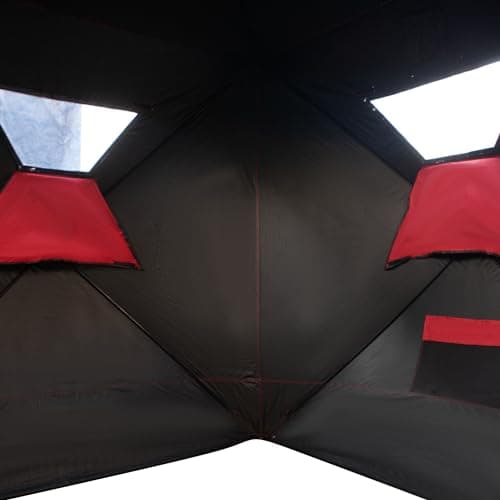 THUNDERBAY Ice Cube 2-4 Man Portable Ice Shelter, 24/34 Square Feet of Fishable Area, Portable 2-3 Person Ice Shanty