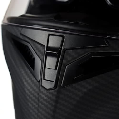 KYPARA Full Face Motorcycle Helmet with Internal Tinted Visor & DOT Approved for Moped ATV Cruiser Scooter (Matt Black, Large)