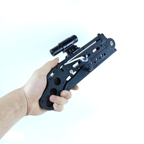 Tactical Pistol Crossbow, Self Opening Crossbow, Recurve Bow Equipped with 15 Aluminum Arrows