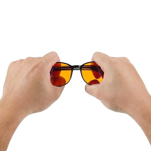 Sleep ZM 100% Blue Light Blocking Glasses - Women + Men - Better Sleep - Anti Eye Strain Protection - Computer Screens Gaming