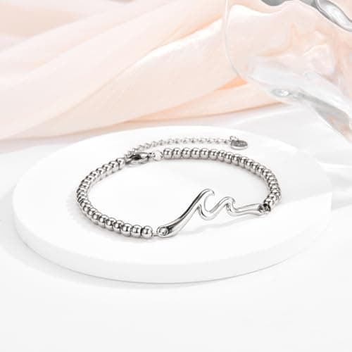 The Wave of Life Bracelet, Christmas Birthday Valentines Graduation Day Gifts for Women Her Gifts for Best Friend Sister Daughter Granddauhgter Niece B0DCJFR132