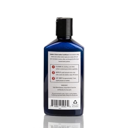 Cobbler's Choice Co. Finest Quality All-Natural Leather Restorer Conditioner - 6oz (177 mL)