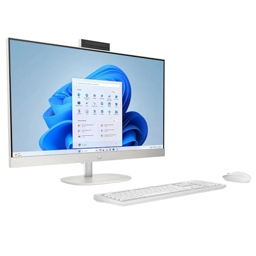 HP 27" All-in-One Touchscreen Desktop PC 2025 New, Intel Ultra 7 255U (Up to 5.2GHz), Intel AI Boost, 27 inch FHD Touchscreen Anti-Glare Display, 32 GB DDR5 5600MT/s, 1 TB Gen4 SSD, Windows 11 Pro