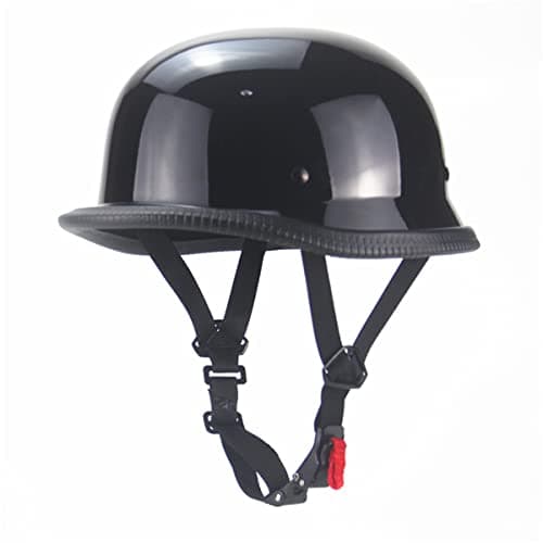 German Style Motorcycle Helmet,Adult Half Helmet Open Face DOT Approved, Motorcycle Cruiser Scooter Cool Helmet