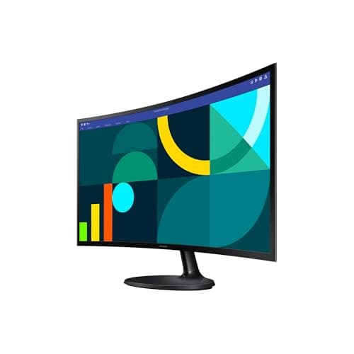 Samsung 27" Essential S3 (S36GD) Curved Monitor - FHD, 1800R Curved Screen, 100Hz, Eye Saver Mode, Game Mode, HDMI D-sub, LS27D36CGANXZA
