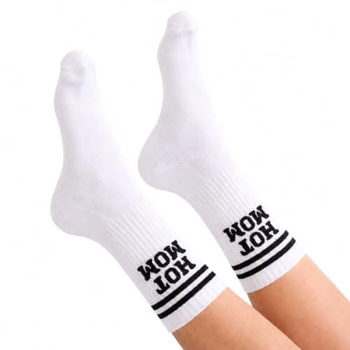 Hot Moms Socks for Women, Funny New Mom Gift B0FHX1GS22