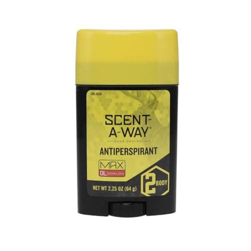 Hunters Specialties Scent-A-Way MAX Odorless Antiperspirant for Hunters, Trappers, Anglers, and Campers, 2.25 Oz