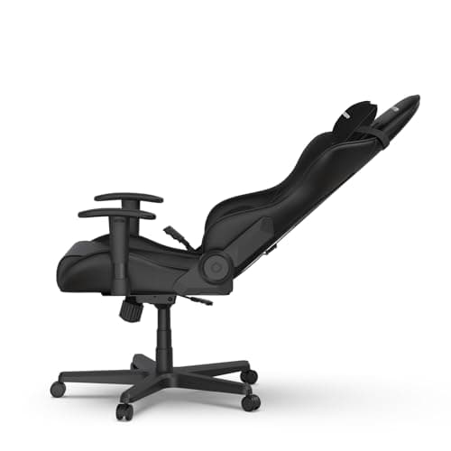 DXRacer Formula L Ergonomic Gaming Chair for Adults, Reclining Video Office Computer Chair with Lumbar Support and Headrest, Racing Style Height Adjustable (PVC Synthetic Leather, Zero)