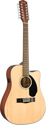 Fender CD-60SCE 12-string Dreadnought Acoustic Guitar, Natural