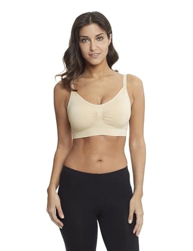HOFISH 3PACK Full Bust Seamless Nursing Maternity Bras Bralette S-XXL with Extra Bra Extenders & Clips