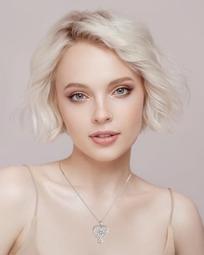 Jewelry for Women Wife Infinity Heart Birthstone I Love You Necklace S925 Anniversary Women Necklaces for Her Wife Birthday Gift Ideas, Birthday Present for Girlfriend Mom Daughter Sterling Silver B09XCK5XP1
