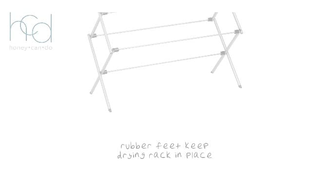 Honey-Can-Do Collapsible Laundry Drying Rack, Sturdy Steel, Foldable & Portable Clothes Drying Rack, Space-Saving Design, Indoor & Outdoor Drying, Ideal for Laundry Room 50lb Capacity, Silver