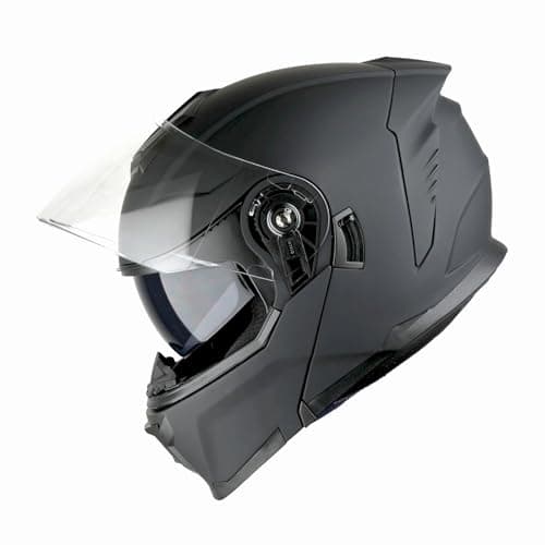 1Storm Motorcycle Street Bike Modular/Flip up Dual Visor Sun Shield Full Face Helmet HJK920