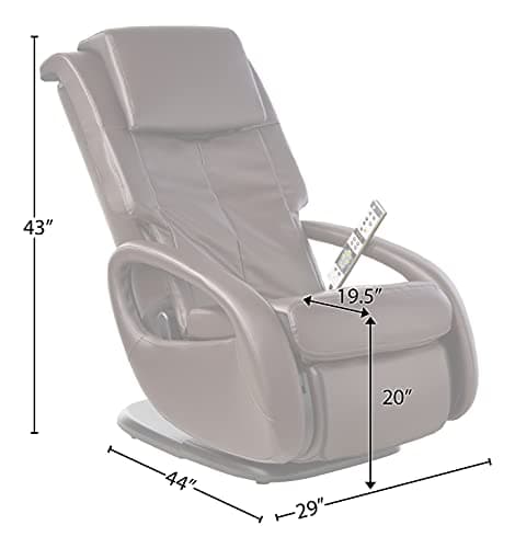 Human Touch WholeBody 7.1 Swivel-Base Full Body Relax and Massage Chair - Perfect for Home Relaxation and Stress Relief | Warm Air Heating | Customizable Massage | Retractable Ottoman | Espresso Color, 7.1"